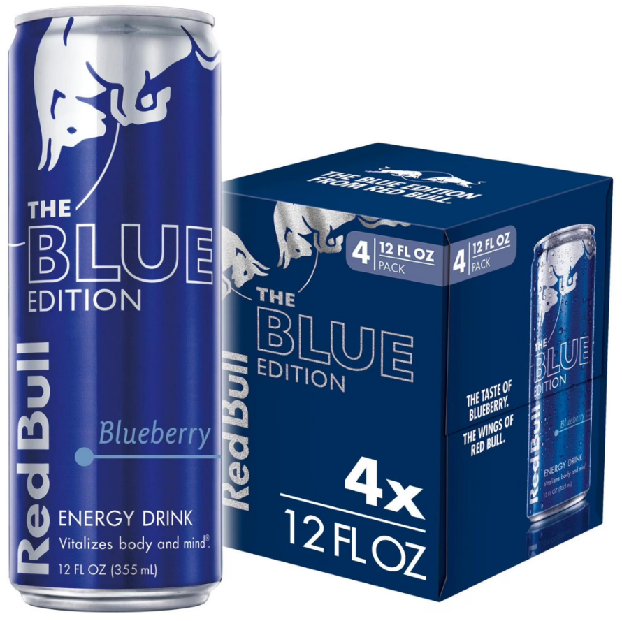 Blueberry Red Bull - Blue Edition - 12oz 4pk